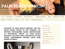 Tablet Screenshot of palmbeachdancing.com